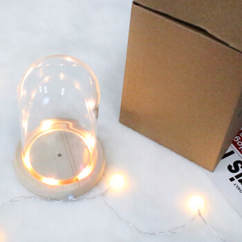 LED 버튼 무드등 유리돔 부케말리기 선물 DIY 만들기