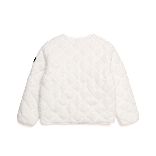 내셔널지오그래픽키즈]N214Kft180 키즈 디퍼 U넥 퀼팅 플리스 가디건형 풀집업 White | 백화점을 클릭하다. Ak 몰