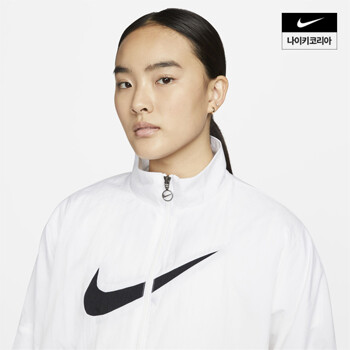 NIKE(나이키) 나이키 우먼 에센셜 우븐 바람막이 자켓 DM6182-010