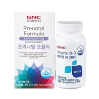 [GNC][AK백화점] 프리나탈 포뮬라 멀티비타민&미네랄 (60정) + 비타민 D3 2000 (90정)세트
