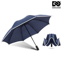 [굿즈트리]덴우니스 거꾸로 3단 우산 블루/야간 반사띠 자동우산