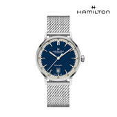 [해밀턴] H38425140 아메리칸 클래식 인트라 매틱 오토 40mm 블루 다이얼 메탈 남성 시계