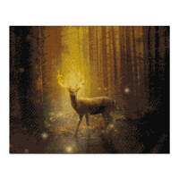 [아디코] DIY LED 보석십자수 - 숲속의 사슴 LB31 (40x50)