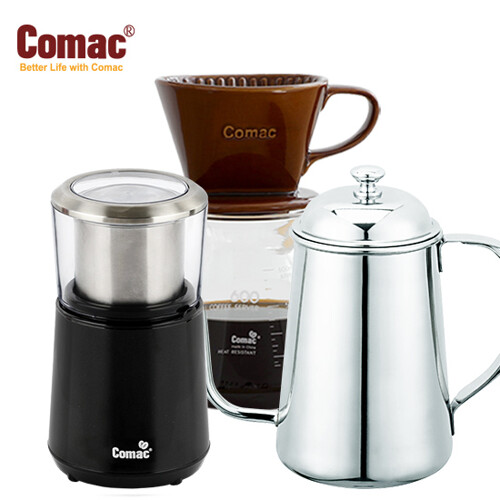 코맥 핸드드립 홈카페 3종세트(DN4ME2K1) 커피그라인더+드립세트+드립포트[커피용품전동그라인더]