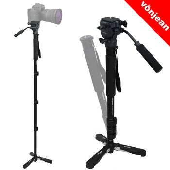 MT-837Q 스탠딩 모노포드 + VD-605 비디오 헤드 SET (카메라 액션캠 출사 여행 사진 영상 촬영 등)