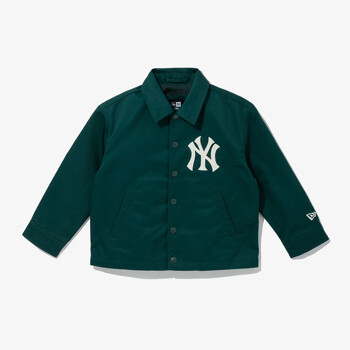 [뉴에라키즈] MLB 코튼 코치 뉴욕 양키스 재킷 다크 그린 (13679506)
