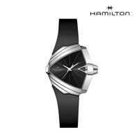 [해밀턴] H24105330 벤츄라 S 오토매틱 34.5mm x 38mm 블랙 러버 남성 시계