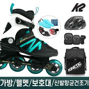 성인 인라인스케이트 K2 키네틱 80 W 블랙오션+풀세트