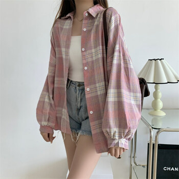 외국 스타일 빅 체크 BS12494