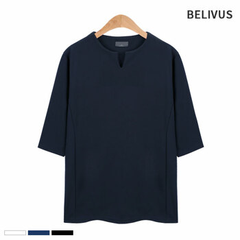 빌리버스 남자 티셔츠 BCM024 7부 기본 베이직 무지티