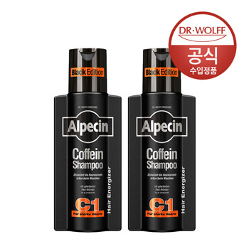 알페신 카페인 샴푸 C1 블랙 에디션 (모발 및 두피 강화) 250ml x2