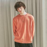 [YAN13] SOLID OVER ROUND KNIT_CORAL