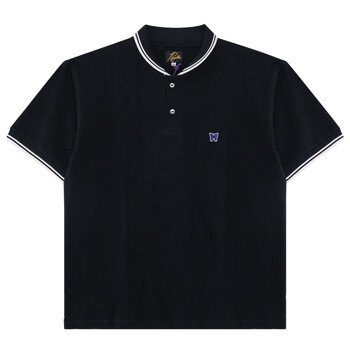 [니들스]MR311 BLACK 로고 자수 폴로 티셔츠