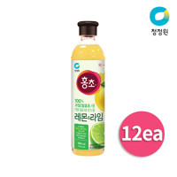 [청정원] 홍초 레몬&라임 900ml x 12