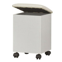 바퀴형 원룸 심플 화장대 수납 의자 (2색) 포인트 디자인 스톨 스툴형 보조 북유럽