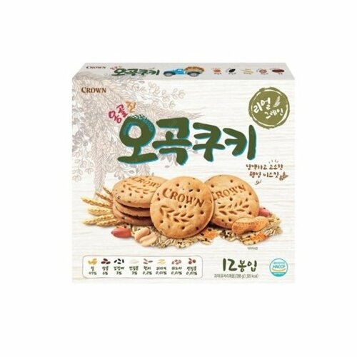 [새벽배송] 크라운) 옹골진오곡쿠키288g