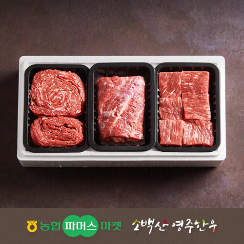 [퀵/서울경기일부]농협영주한우 가족정육혼합세트2호