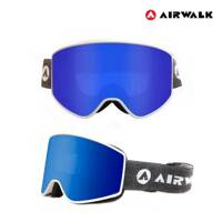 에어워크 스키 보드 고글 안경병용 AW-800 탈부착 화이트 블루렌즈