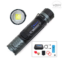 뉴엔온미 LED 랜턴 캠핑랜턴 충전식 휴대용 해루질 야간 등산 후레쉬 손전등 풀세트 UM818