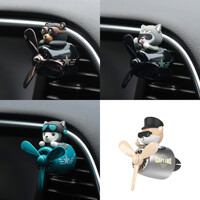 송풍구형 귀여운 캐릭터 차량용 방향제 (4가지 색상)