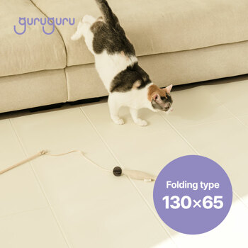 구루구루 슬림핏 펫 매트 폴딩형 130x65 강아지 고양이 미끄럼방지