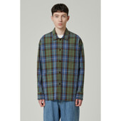 [CUSTOMELLOW] natural touch multi checked jacket_CWSAM24102BUX