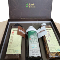 산돌배 3종 선물세트 (배청&도라지청&황칠조청)