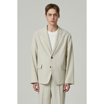 [CUSTOMELLOW] linen overfit jacket (set-up)_CWJAM24001IVX