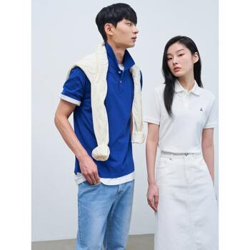 [빈폴] [Essential] 남녀공용 수피마 코튼 피케 티셔츠  로열 블루 (BC4242E01N)