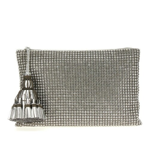 ANYA HINDMARCH [해외] 안야힌드마치 크리스탈 조지아나 클러치 5050925188876 SILVER