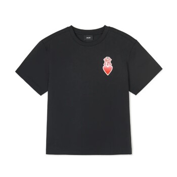 [MLB키즈]하트 로고 티셔츠 7ATSH0243-50BKS