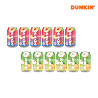 [던킨] 제로 스파클링 배 350ml x 6개+제로 스파클링 자두 350ml x 6개