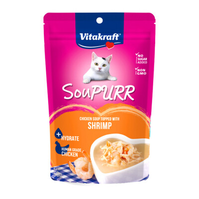 비타크래프트 수프 고양이 파우치 치킨&새우 50g X 12 [BOX]