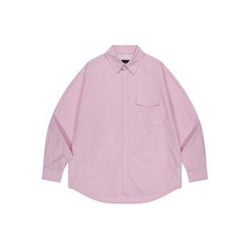[오프그리드]OG 스티치 옥스포드 스냅 셔츠-핑크