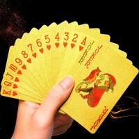 플레잉카드 방수 고급 포커 카드 놀이 포커게임 골드