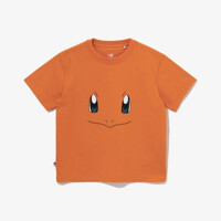 M 뉴에라키즈반팔티 NQC 13695415 [키즈] 포켓몬 페이스 파이리 티셔츠 오렌지