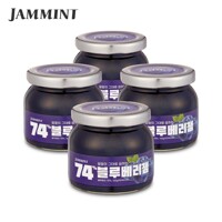 JAMMMINT 74% 블루베리잼 165g 4병(8% 할인)