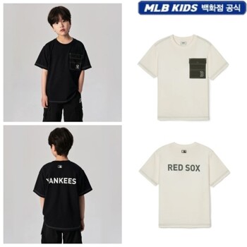 [MLB 키즈] 아웃도어 우븐 포켓 티셔츠 7ATSCP443