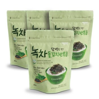 [바다원]녹차맛 돌김자반 40gx4 김자반 김가루