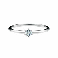 1부 다이아몬드 큐빅 반지 기념일 선물 14K 6프롱