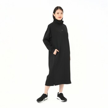 뉴발란스 블랙 색상 스트레치 여성 원피스 AWD45723BK