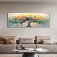 재물운 풍수지리 와이드 그림액자H(120cm)