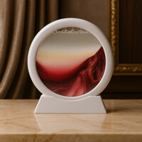 모래멍 샌드 아트 액자 감성소품 화이트+핑크