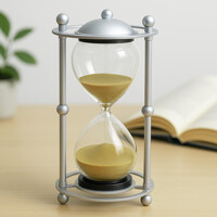 감성 인테리어 모래시계 30분 (실버골드)