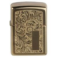 ZIPPO - 미국 지포 352B BRASS VENETIAN 라이타 - 정품 케이스 라이터