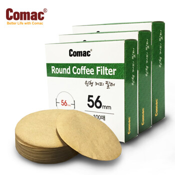Comac 원형 커피여과지 56mm(300매)-FR1 [커피필터/거름종이/핸드드립/드립용품/커피용품]