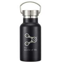 아웃도어용 보온보냉칼라물병 블랙 350  ml