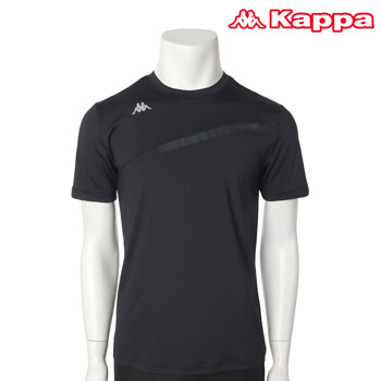 카파 남성 에너제틱 쿨 라운드 반팔 티셔츠 블랙 KKRS231MM