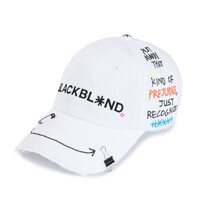 블랙블론드 BBD Classic Logo Smile Cap (White)