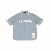 [TMRW] CRIMSON 오픈칼라 셔츠(112HOH311M_BL)